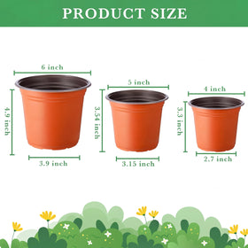 Hushee pot with drainage holes for seed starting and transplanting needs.