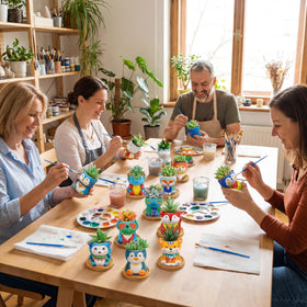 Hushee paintbrushes included for smooth, precise painting.