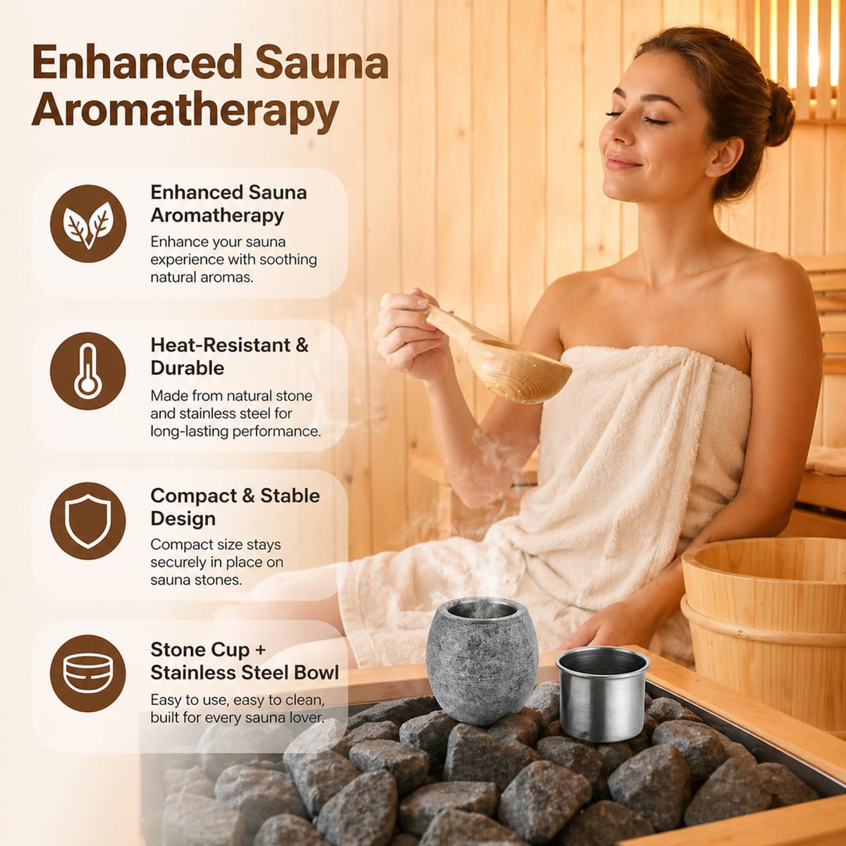 Hushee spa ready aromatherapy accessory enhances home relaxation sessions.