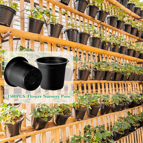 Hushee durable black pots provide reliable containment and root protection
