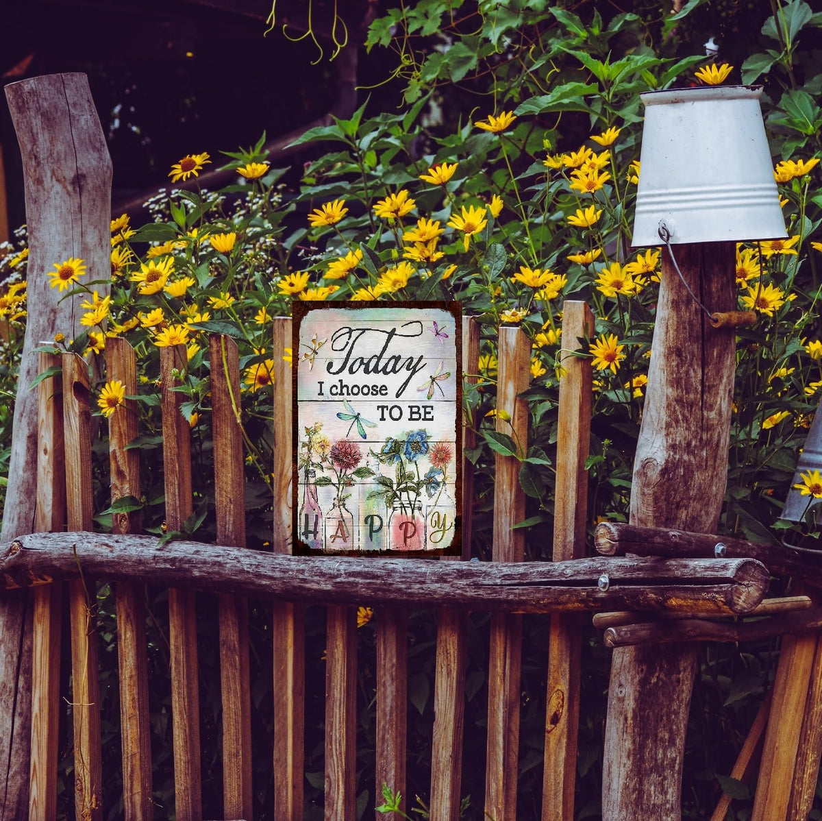 Husienzn Garage yard decor sign adds character to outdoor areas