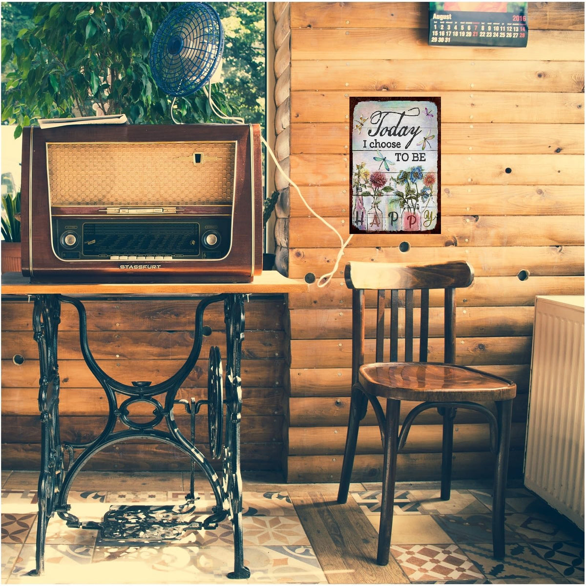 Husienzn Rustic tin sign garden decor enhances outdoor spaces