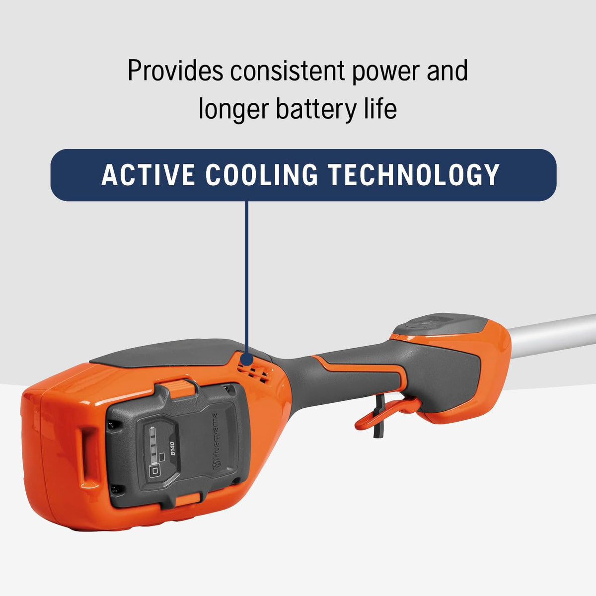 Husqvarna 110iL FLXi hedge trimmer attachment for tidy borders