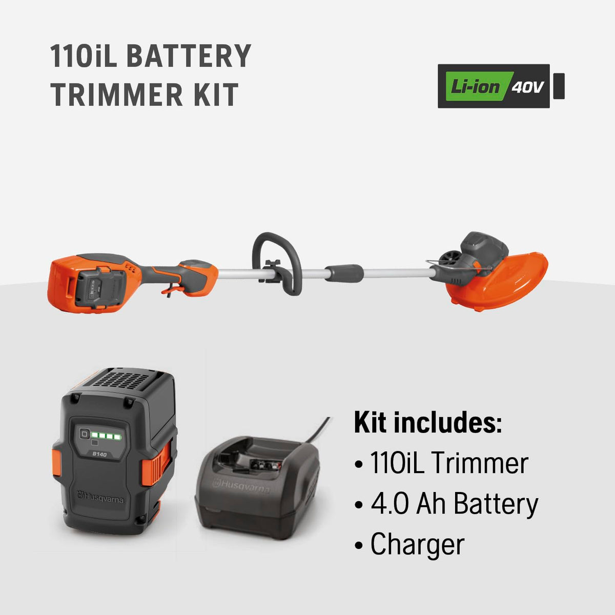 Husqvarna 110iL FLXi interchangeable battery system for versatile tools