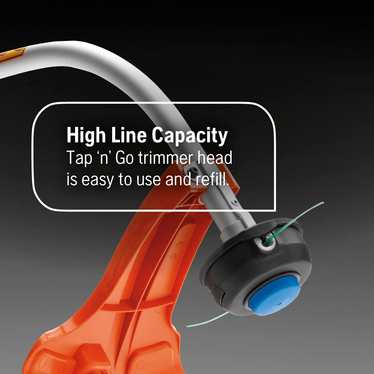 Husqvarna 122C Air Purge simplifies starting by removing air.