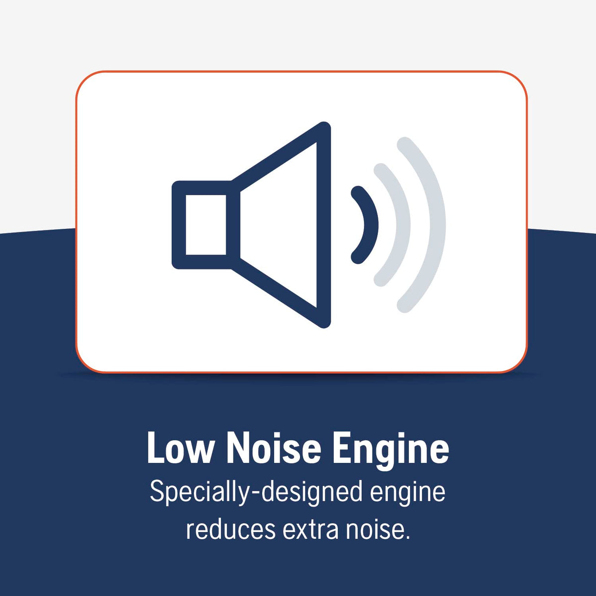 Husqvarna 122C low-noise engine for quieter yard work.