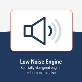 Husqvarna 122C low-noise engine for quieter yard work.