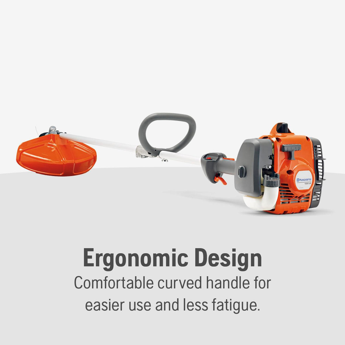 Husqvarna 122LK SmartStart recoil simplifies cold starts with less effort.