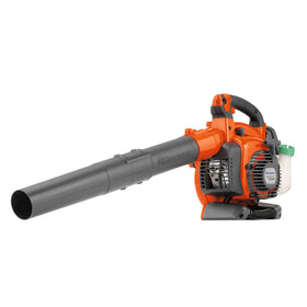 Husqvarna 125BVx blower held in hand for easy yard cleanup