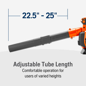 Ergonomic 125BVx design minimizes wrist and arm strain