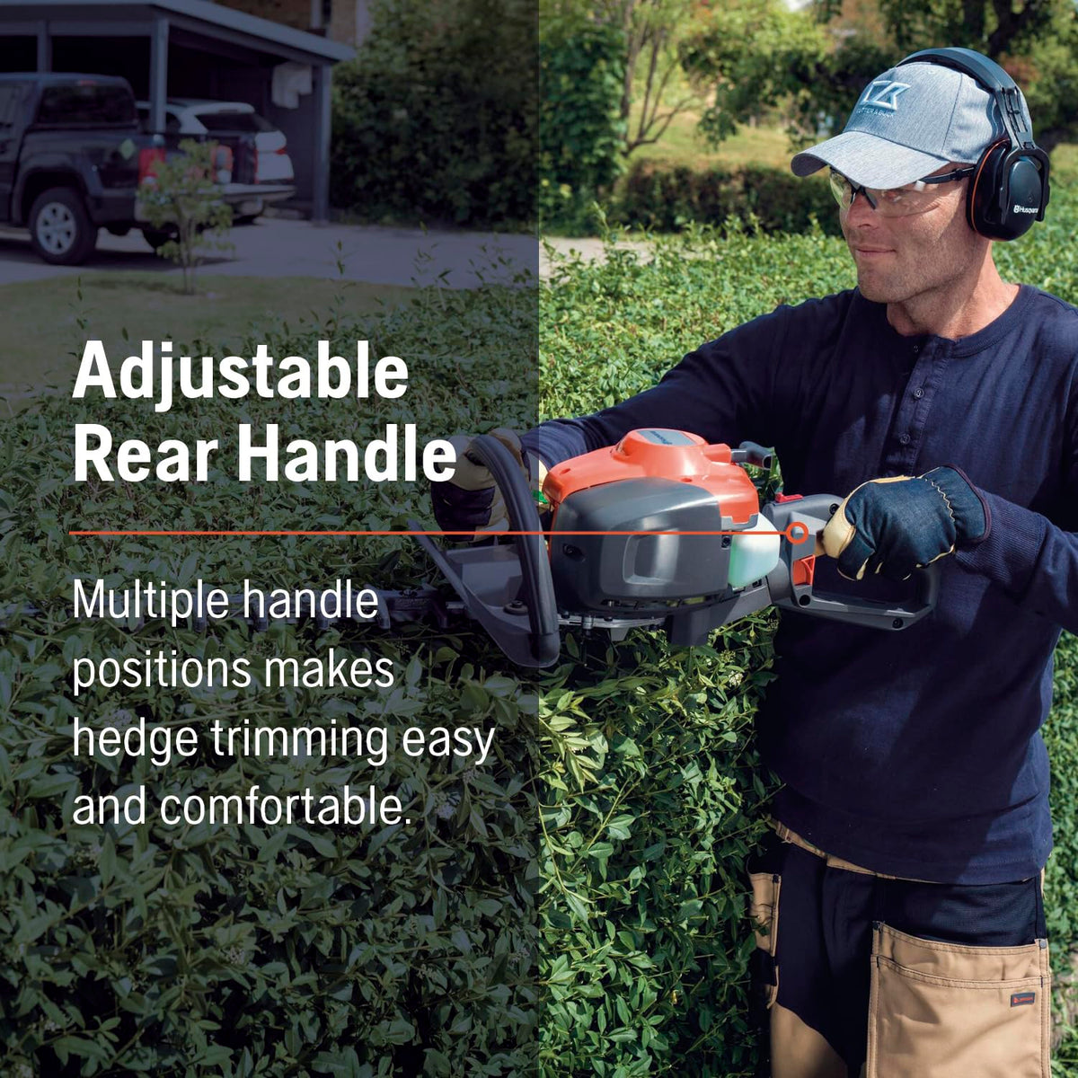 Husqvarna 322HD60 lightweight 11-lb design for easy maneuvering