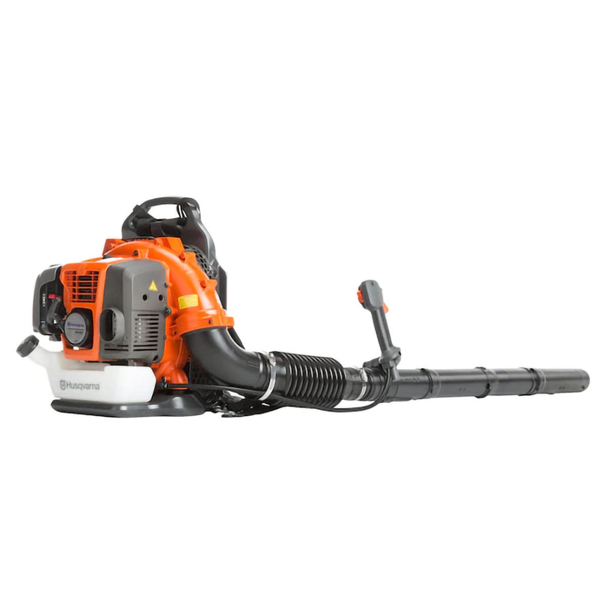 Husqvarna 350BT backpack blower side view for large area clearing with reduced vibration