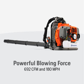 Husqvarna 350BT cruise control on tube for steady airflow during long jobs