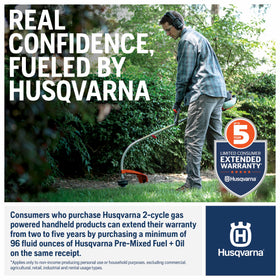 Husqvarna 350BT leaves and hedge clippings cleared efficiently