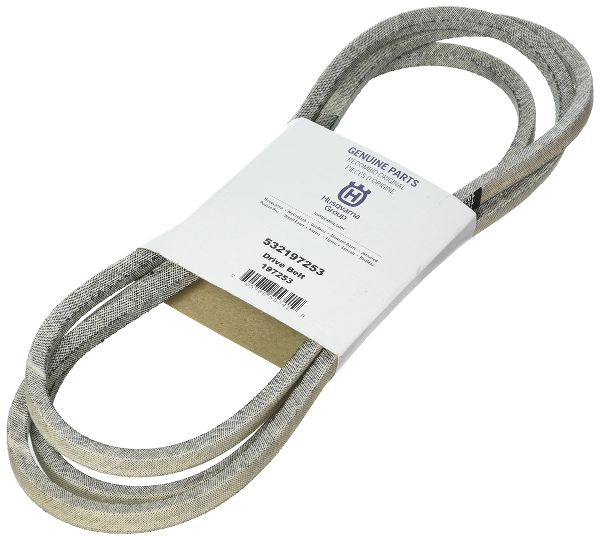 Husqvarna 532197253 group drive belt replacement for smoother mower drive