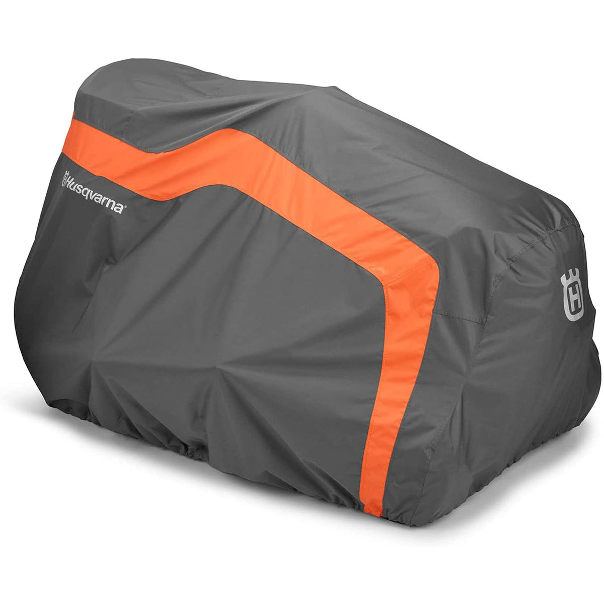 Husqvarna 54inch full-size lawn tractor cover front view protects against sun and moisture.