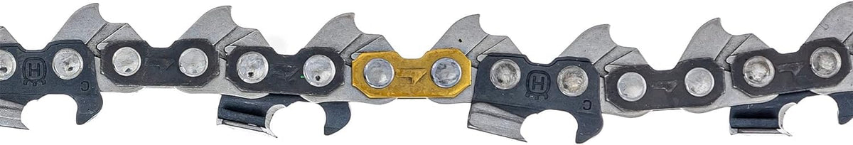 Pre-stretched X-CUT chain reduces adjustments during operation.