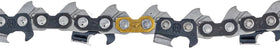 Pre-stretched X-CUT chain reduces adjustments during operation.