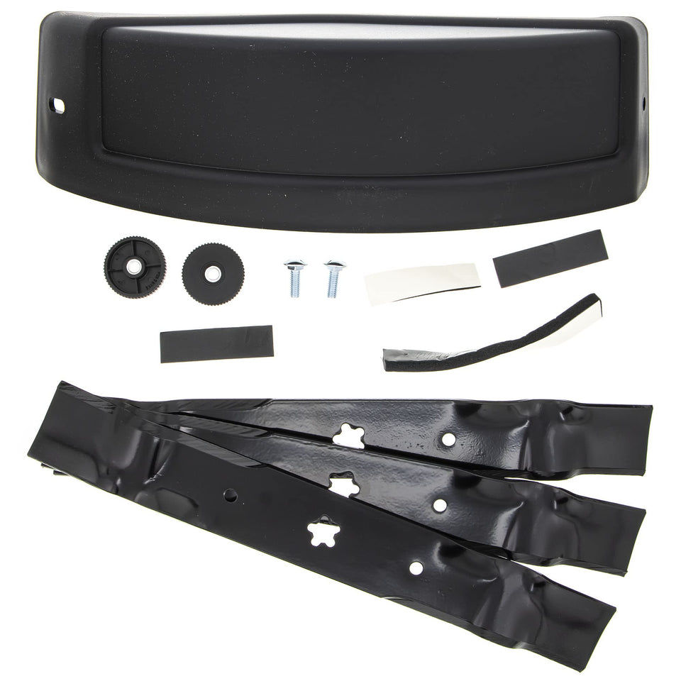 Husqvarna 591102101 mulch kit front view showing mulching coverage for 54-inch deck
