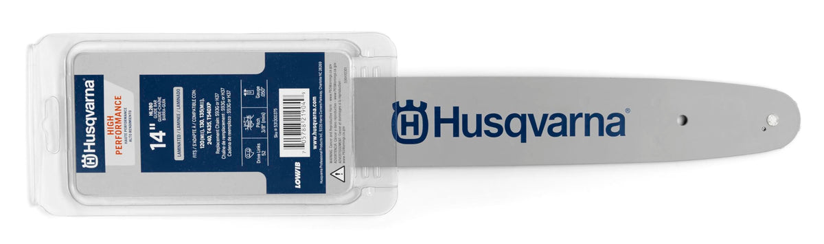 Husqvarna HL280 14-inch bar front view showing durable construction