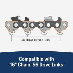 Husqvarna HL280 low kickback geometry supports safer, more controlled pruning and cutting.