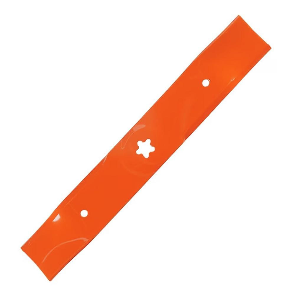Husqvarna mulching blades assembly in hardened steel for longer edge life and quieter operation.