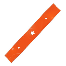 Husqvarna mulching blades assembly in hardened steel for longer edge life and quieter operation.