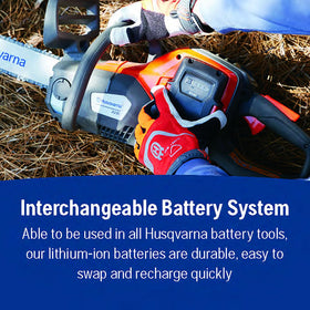 Husqvarna Power Axe 225i active cooling maintains steady performance during demanding cuts