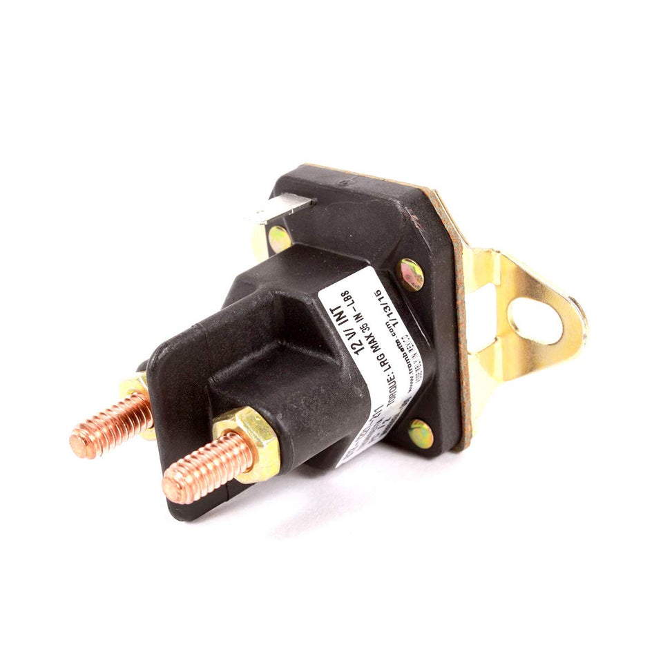 Husqvarna starter solenoid front view for reliable mower starting.