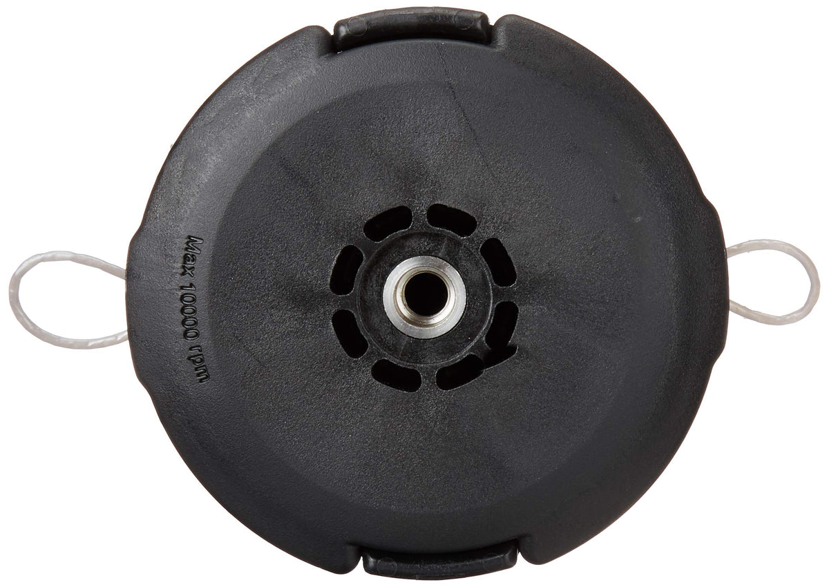 Husqvarna T35 open eyelet enables easy cord feeding for seamless restringing.
