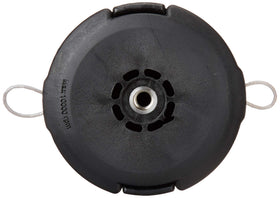 Husqvarna T35 open eyelet enables easy cord feeding for seamless restringing.