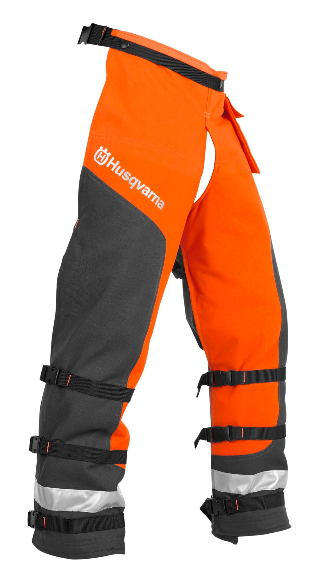 Husqvarna chaps with adjustable belt for a secure fit during cutting