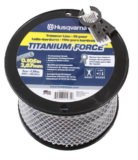Husqvarna trimmer line 105-inch spool improves cutting efficiency and durability.