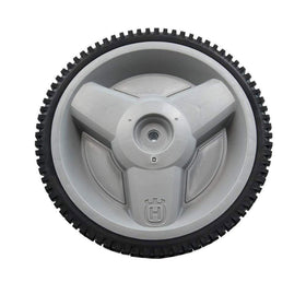 Husqvarna wheel 12x1.75 side view, ready for swap on compatible models