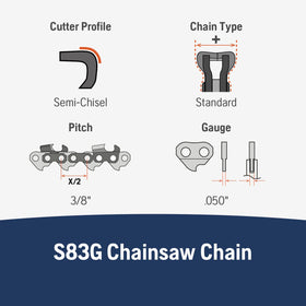Oil channels optimize lubrication for longer chain life.