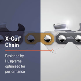 Husqvarna X-Cut S93G 16-Inch chain precision-maneuverability supports easier pruning tasks.