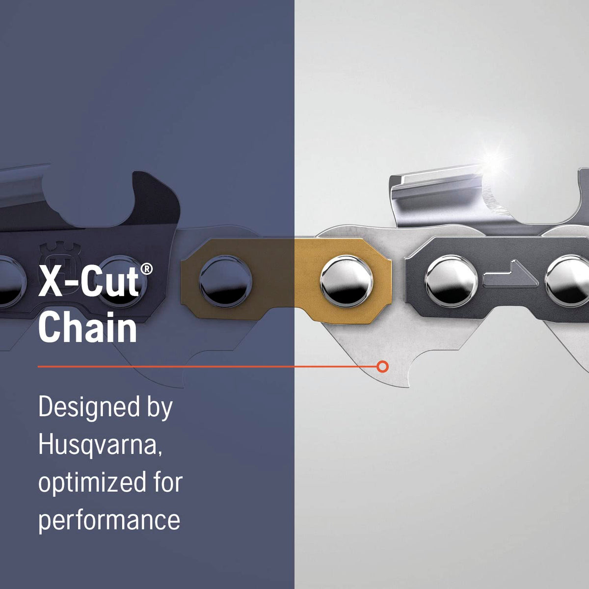 Husqvarna X-Cut S93G 52 drive links support smooth, reliable operation.