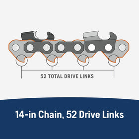 Pre-stretched factory chain minimizes downtime and maintenance.