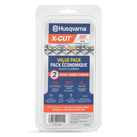 Husqvarna X-Cut SP33G chain back view shows durable drive links for efficient cuts