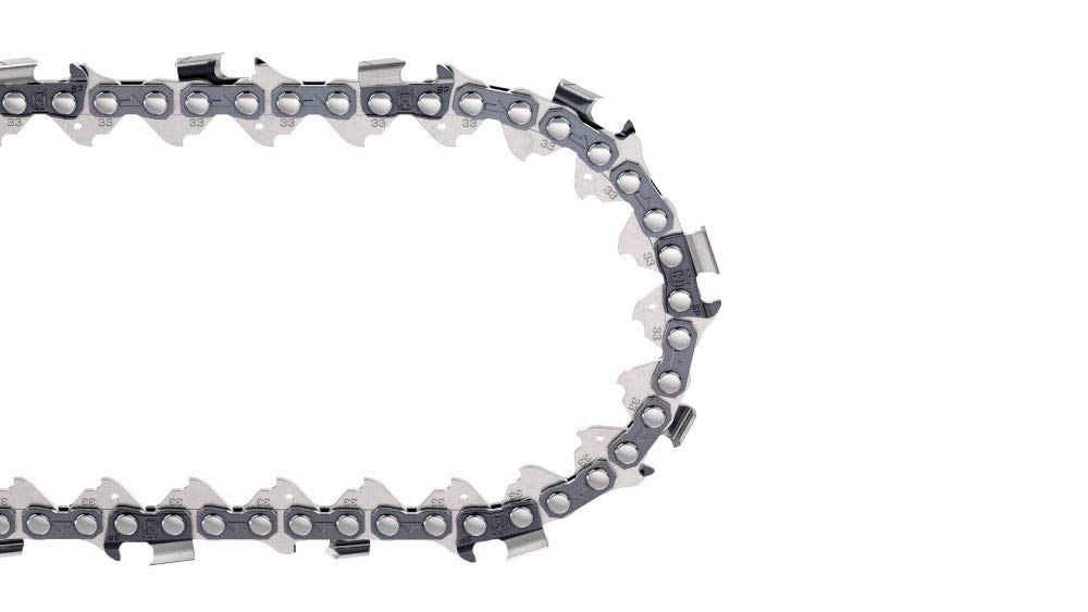 Husqvarna X-Cut SP33G pre-stretched chain out of the box for immediate use.
