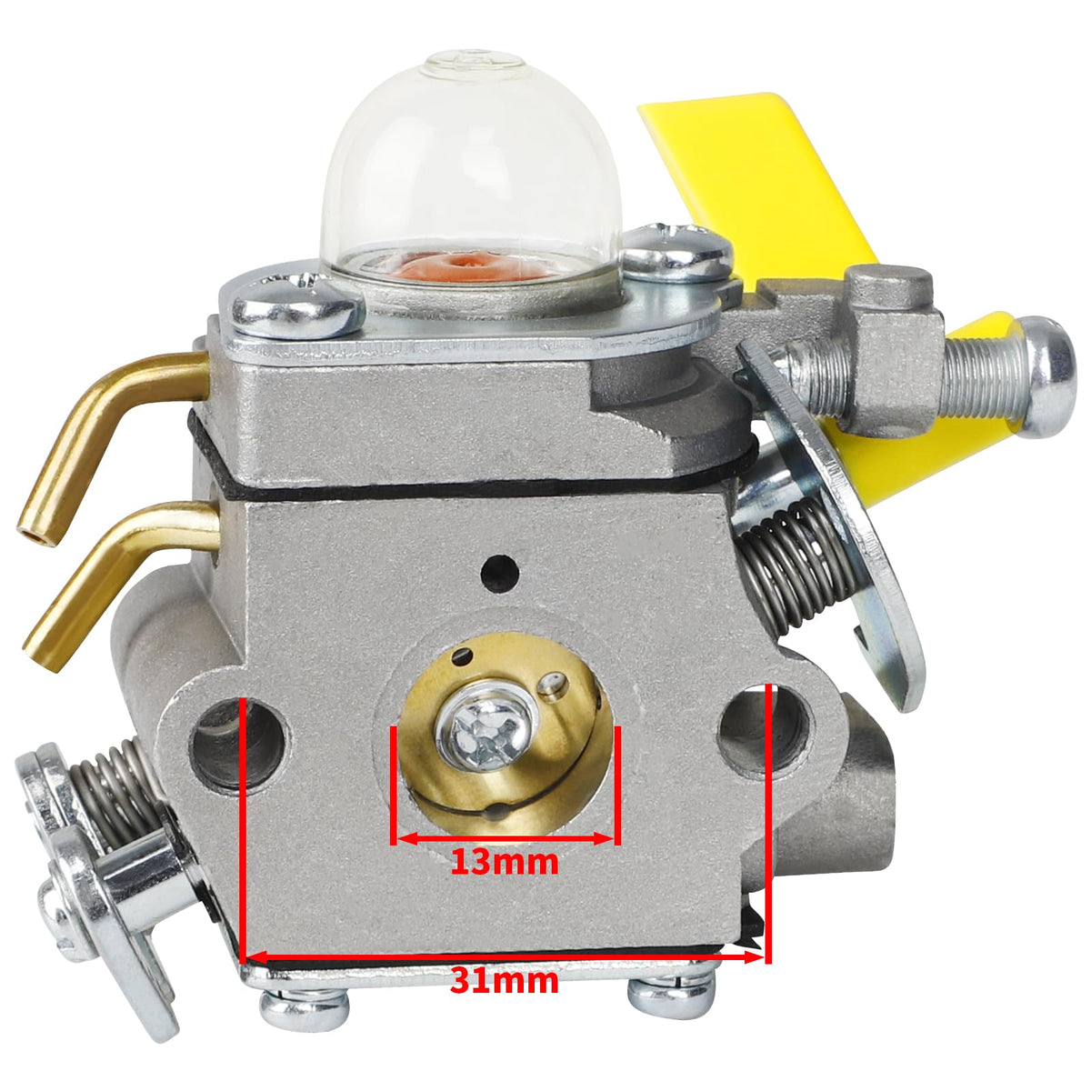 Close-up of HUSWELL carburetor kit components for precise installation and durability.