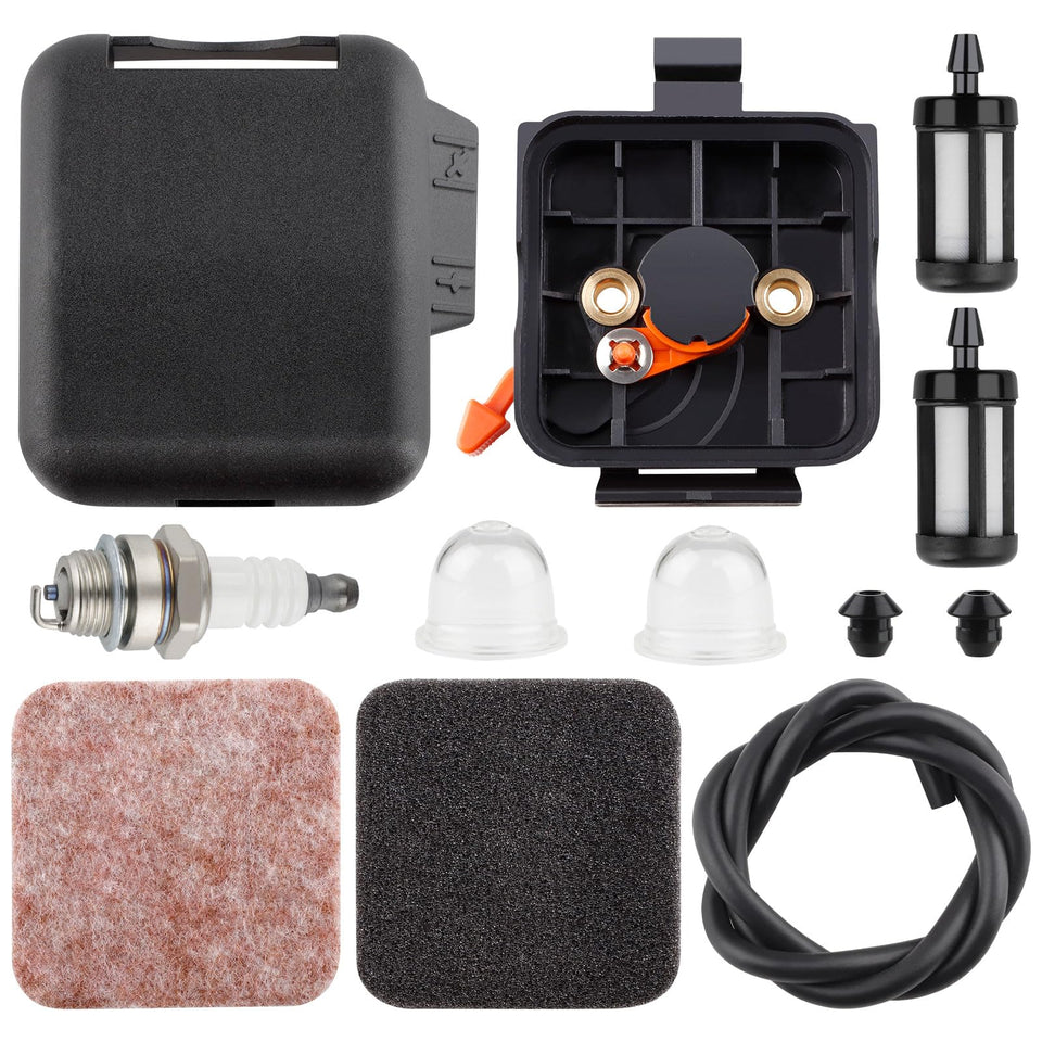 HUSWELL FS80/FS85 air filter cover protects STIHL equipment during trimming