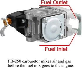 HUSWELL PB-250 carburetor internals with durable components