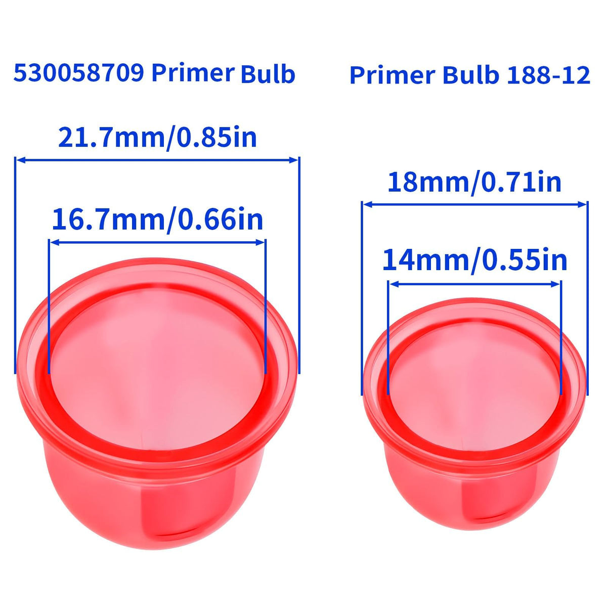 HUSWELL Husqvarna 130BT primer bulb close-up, helps easy starts in backpack blowers