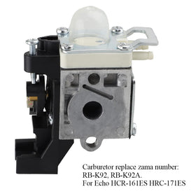 HUSWELL RB-K92A carburetor side view shows compact fit for tight spaces.