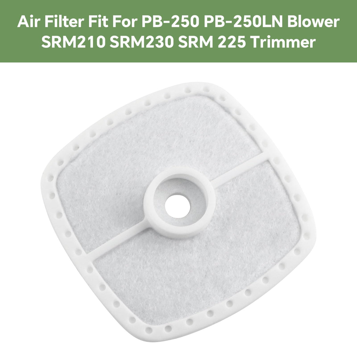 HUSWELL SRM210 compatible air filter for string trimmer maintenance