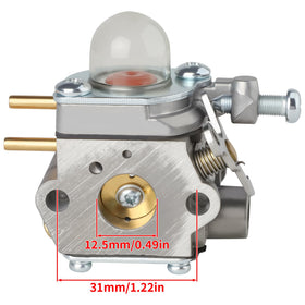 HUSWELL WS2200 carburetor installation screw area showing mounting access.