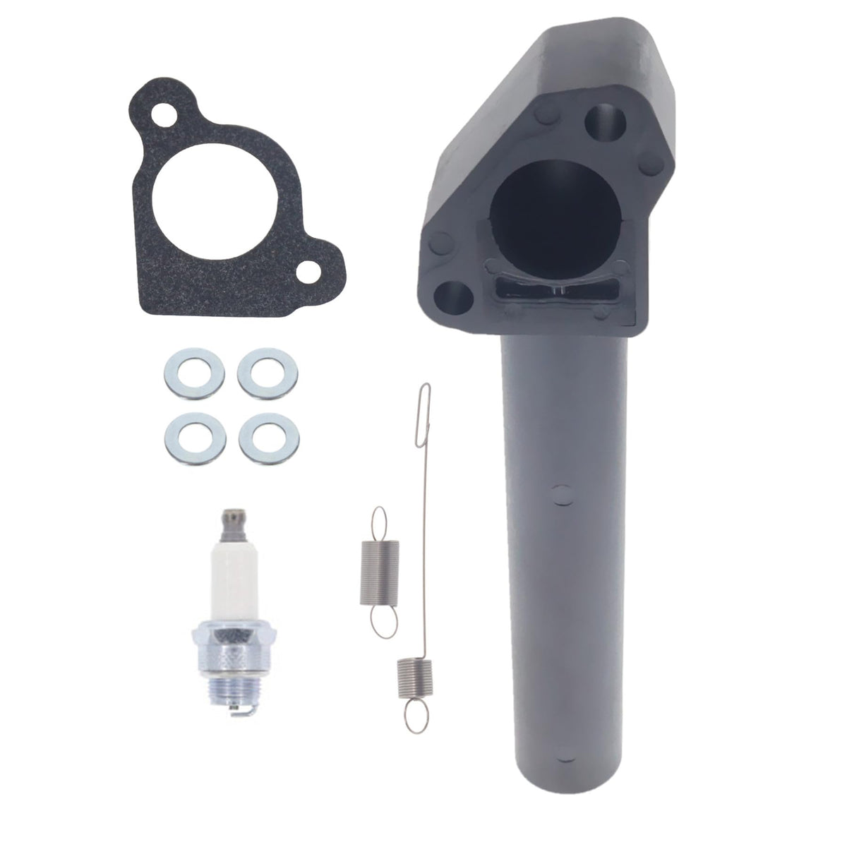 Hutdkte intake manifold for Toro-Craftsman 6.75 HP shows compatibility and smoother fueling.