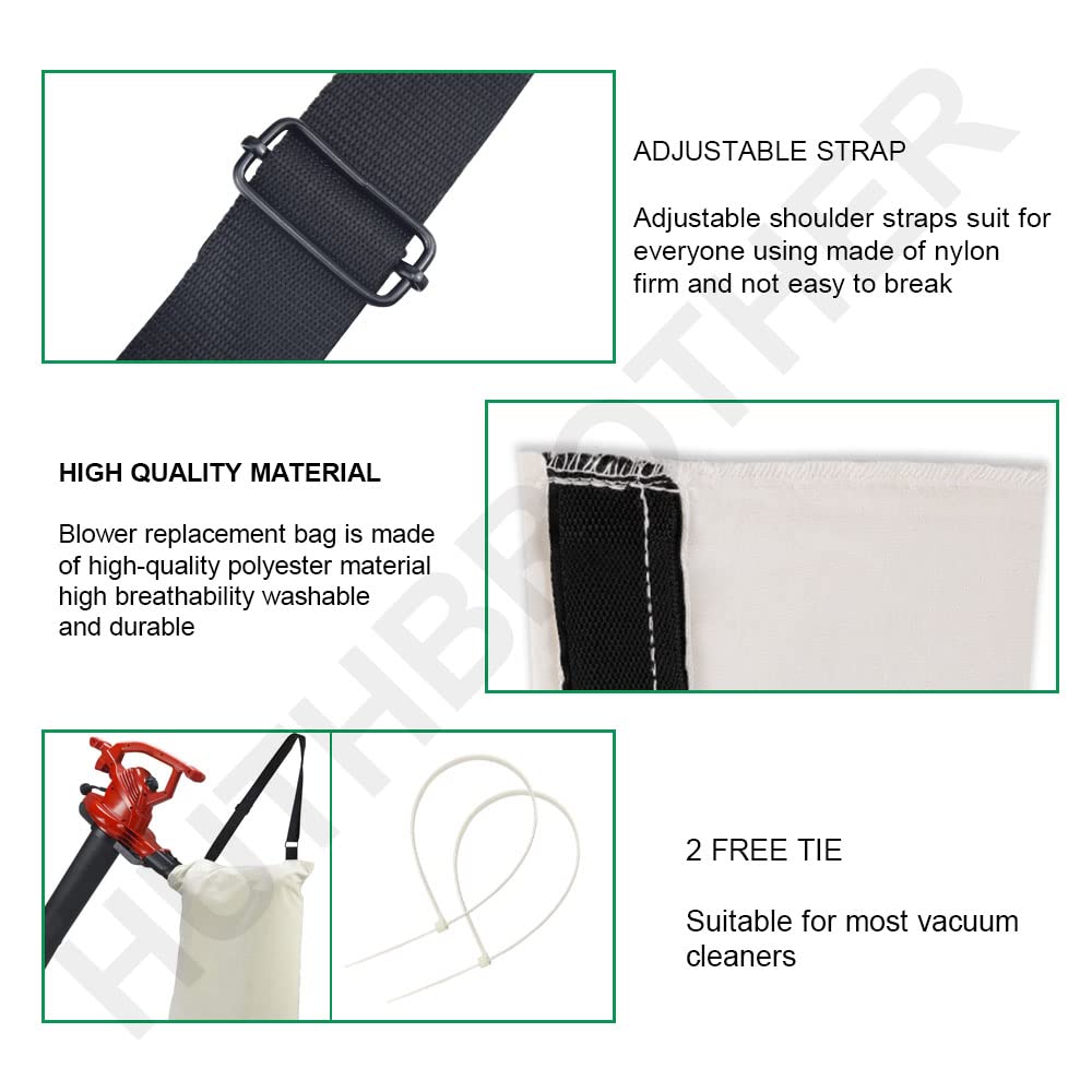 Huthbrother adjustable-shoulder-strap promotes comfortable carrying during long cleanup sessions.