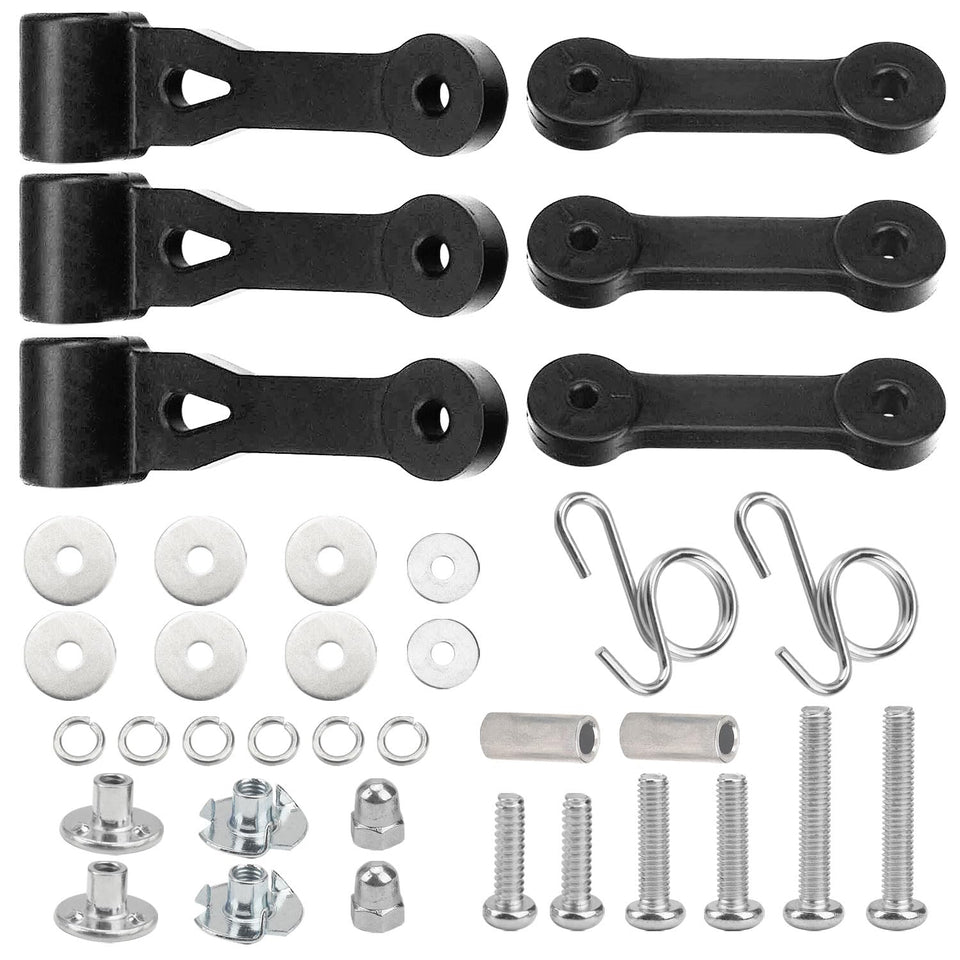 Huthbrother bagger hood latch kit front view shows durable construction for easy replacement.